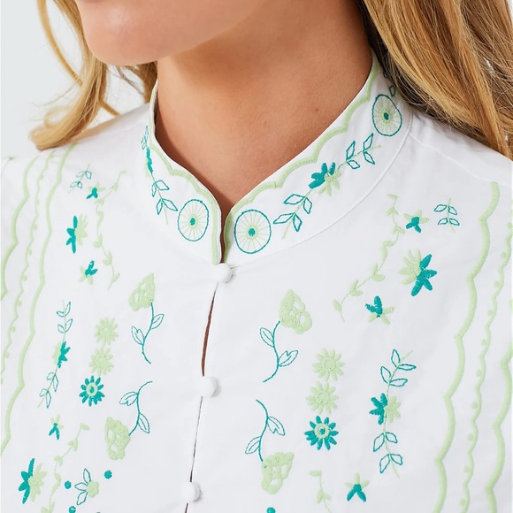 HYACINTH HOUSE Green Embroidery Erin Blouse - Picture 5 of 12